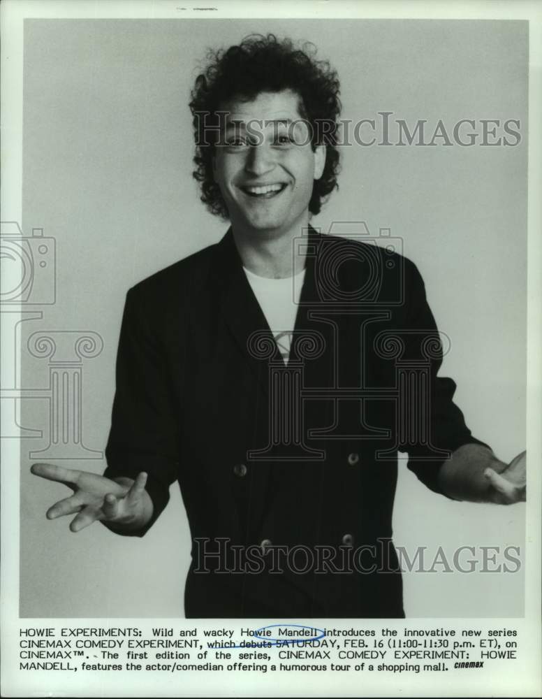 1985 Press Photo Comedian Howie Mandell - nop52025-Historic Images