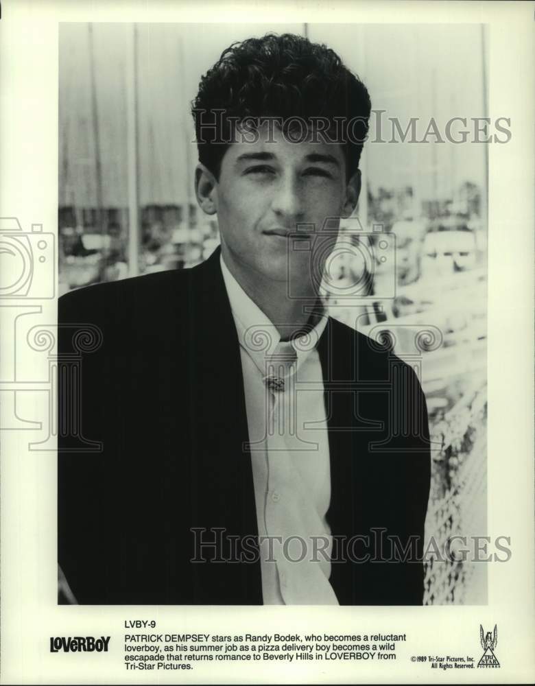 1989 Press Photo Patrick Dempsey stars in Tri-Star Pictures' "Loverboy."-Historic Images