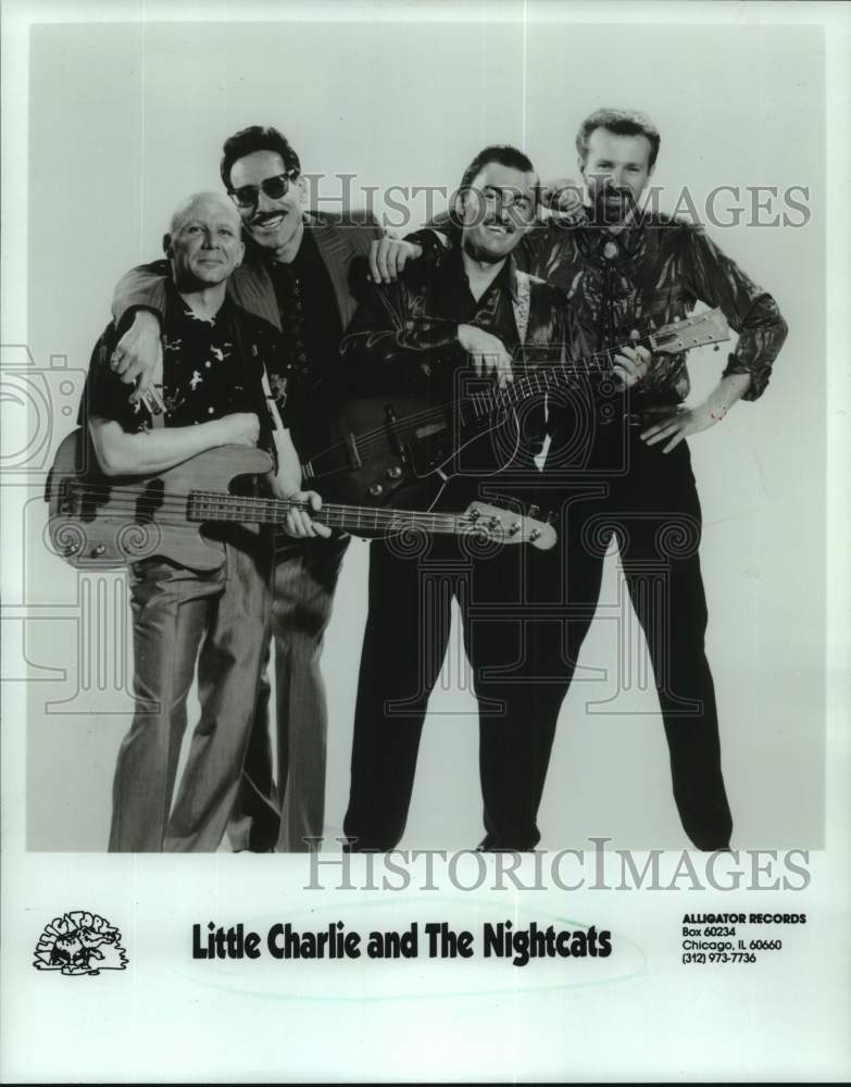 1991 Press Photo Little Charlie and The Nightcats, band - nop52209-Historic Images