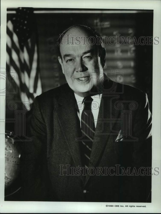 1990 Press Photo Charles Kuralt, anchor "America's Toughest Assignment" on CBS-Historic Images