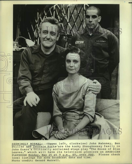 1987 Press Photo Swoosie Kurtz & cast in "The House of Blue Leaves" - nop52620-Historic Images