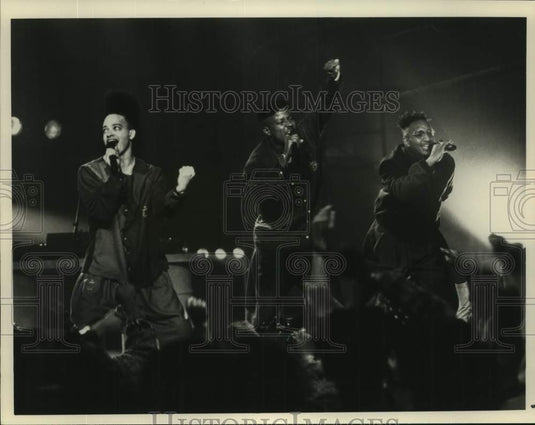 1990 Kid 'N Play performs "Rock The House" on NBC Television Special - Historic Images
