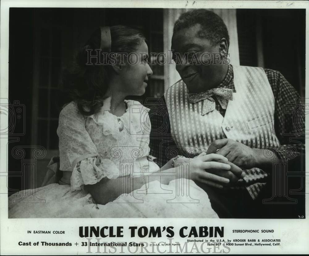 1969 Press Photo John Kitzmiller as Uncle Tom in "Uncle Tom's Cabin" - Historic Images