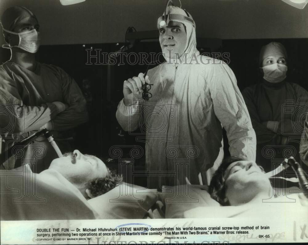 1983 Press Photo Steve Martin stars in Warner Bros. &quot;The Man With Two Brains.&quot;-Historic Images