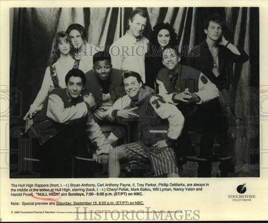 1990 Press Photo Hull High Rappers who star in NBC-TV "Hull High." - nop53051-Historic Images