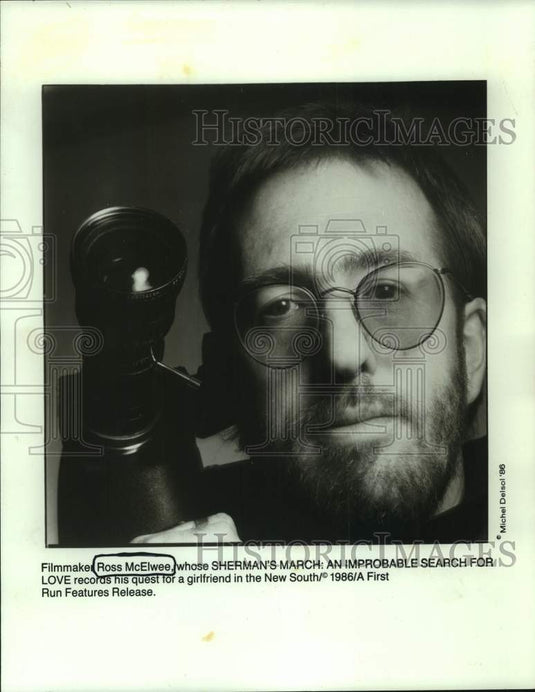 1986 Press Photo "Sherman's March: An Improbable Search For Love," Ross McElwee-Historic Images