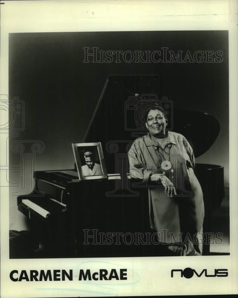 1990 Press Photo Carmen McRae, Recording Artist - nop54034-Historic Images