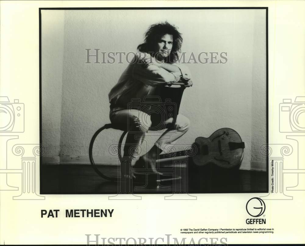 1992 Press Photo Pat Metheny, Geffen Recording Artists - nop54156-Historic Images