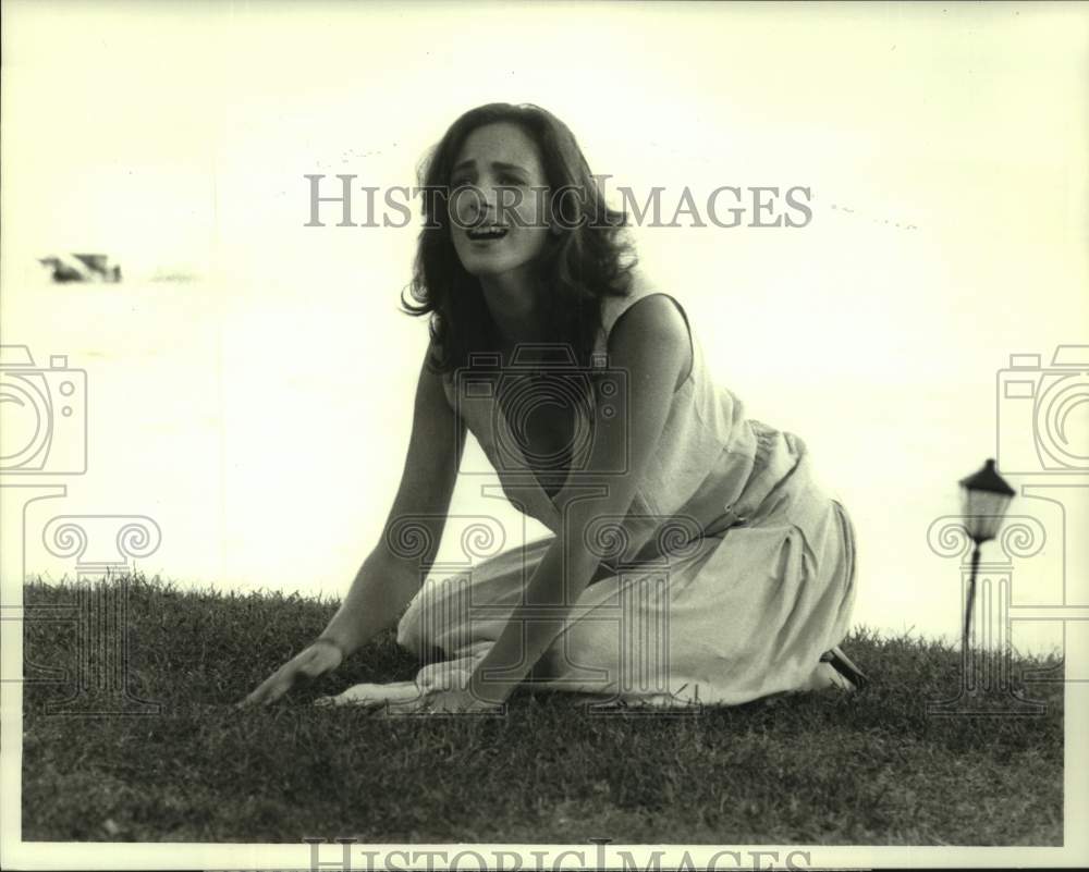 1989 Press Photo Actress Marlee Matlin in &quot;Bridge to Silence&quot; on CBS Television-Historic Images