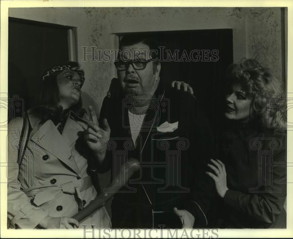 1982 Press Photo Syndria Mecham, George Kelly, Tom Thorn, theater actors-Historic Images