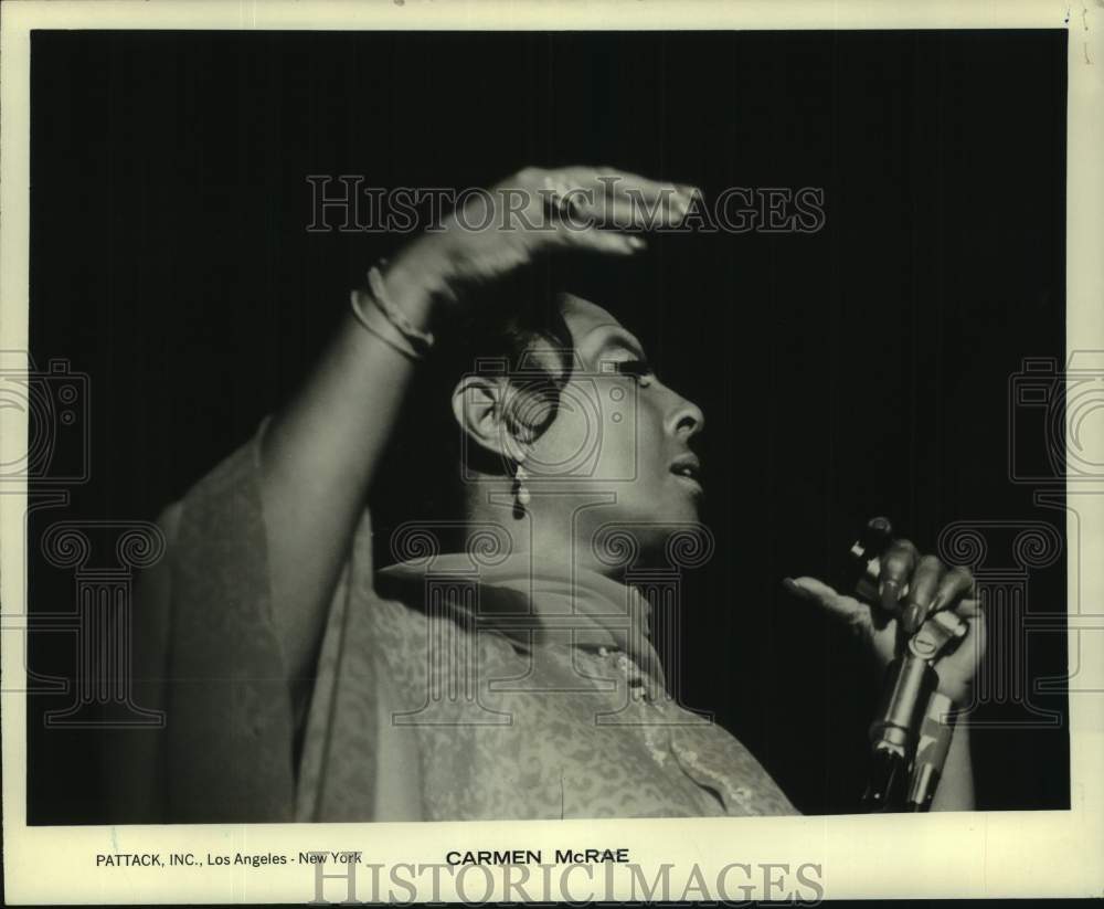 1977 Press Photo Vocalist Carmen McRae - nop54474-Historic Images