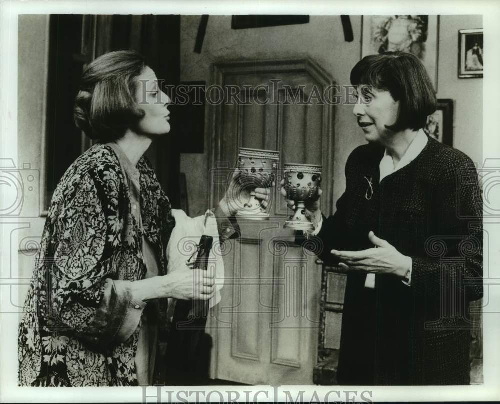 1988 Press Photo Maggie Smith &amp; Margaret Tyzack in &quot;Lettice &amp; Lovage&quot; comedy-Historic Images