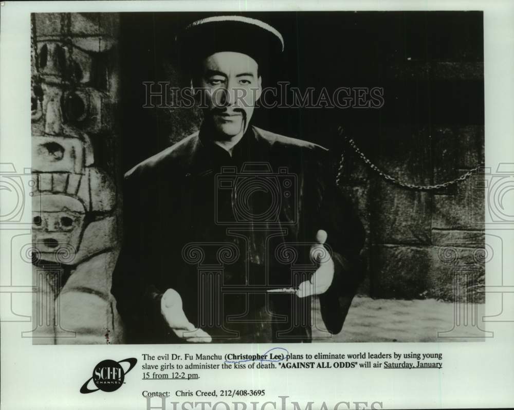 1994 Press Photo Christopher Lee in scene from &quot;Against All Odds&quot; - nop55086-Historic Images