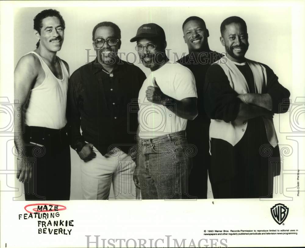 1993 Press Photo Maze band featuring Frankie Beverly - nop55173-Historic Images