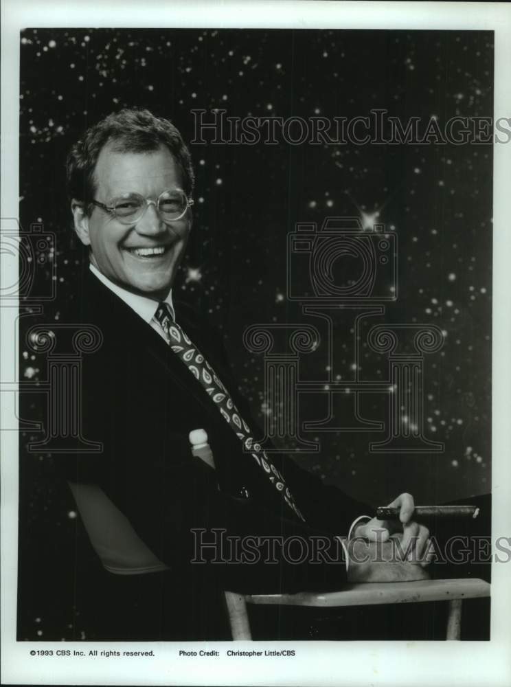 1993 Press Photo Comedian and TV host David Letterman - nop55890-Historic Images