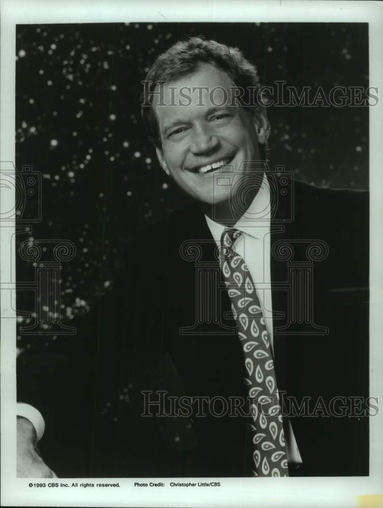 1993 Press Photo David Letterman host of &quot;Late Show with David Letterman&quot;-Historic Images