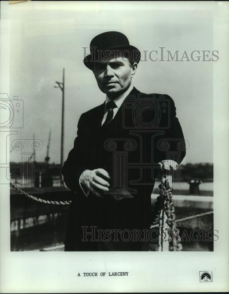 1990 James Mason stars in Paramount's "A Touch of Larceny." - Historic Images