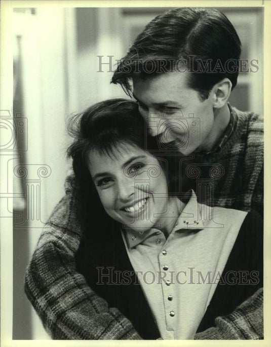 1987 Press Photo Lara Jill Miller and Todd Field star in NBC's "Gimme A Break."-Historic Images