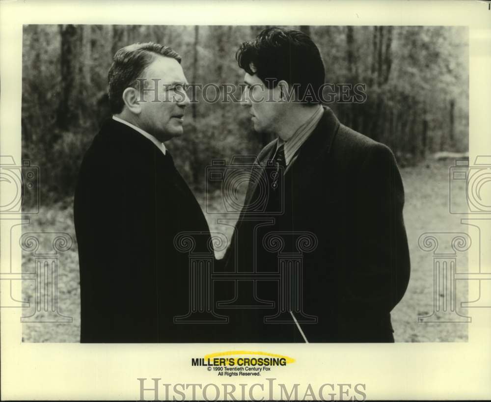 1990 Press Photo Stars in a scene from &quot;Miller&#39;s Crossing&quot; - nop57144-Historic Images