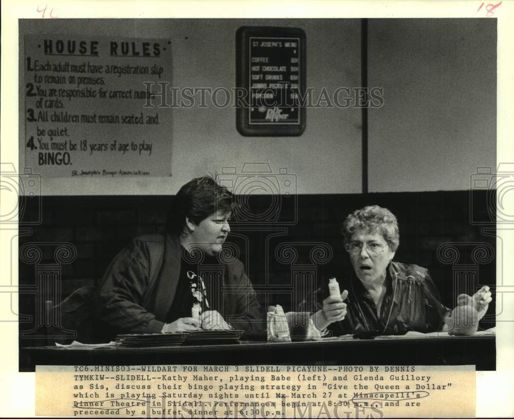 1986 Actress Kathy Maher, co-star in Minacapelli&#39;s Dinner Theater - Historic Images