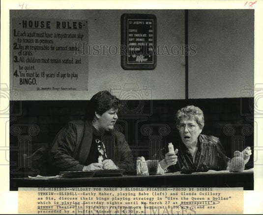 1986 Actress Kathy Maher, co-star in Minacapelli's Dinner Theater - Historic Images