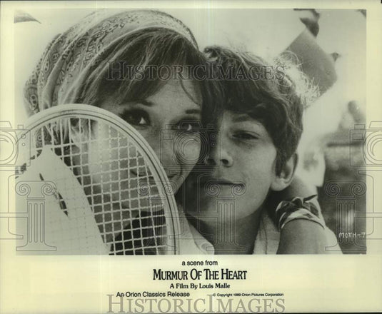 1989 Press Photo Actors Lea Massari, Benoit Ferreux in "Murmur of the Heart"-Historic Images