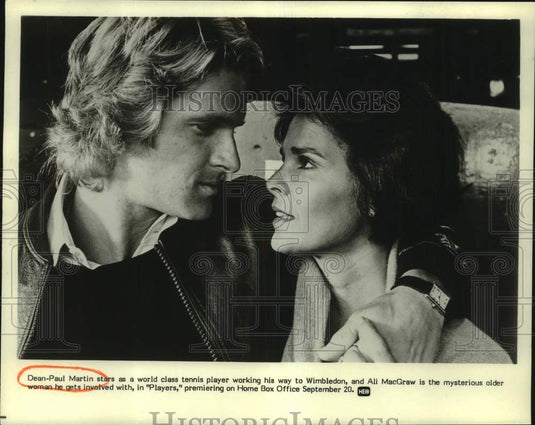 1980 Press Photo Dean-Paul Martin and Ali MacGraw star in "Players." - nop57585-Historic Images