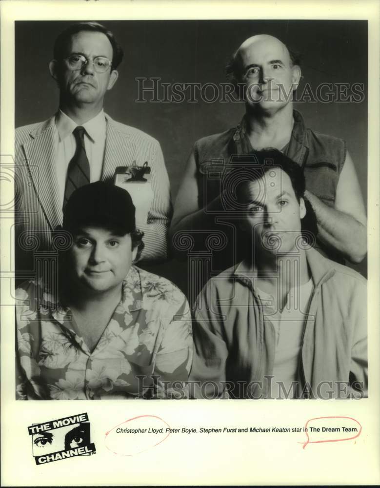 1990 Press Photo Cast of "The Dream Team," on TMC - nop57877-Historic Images