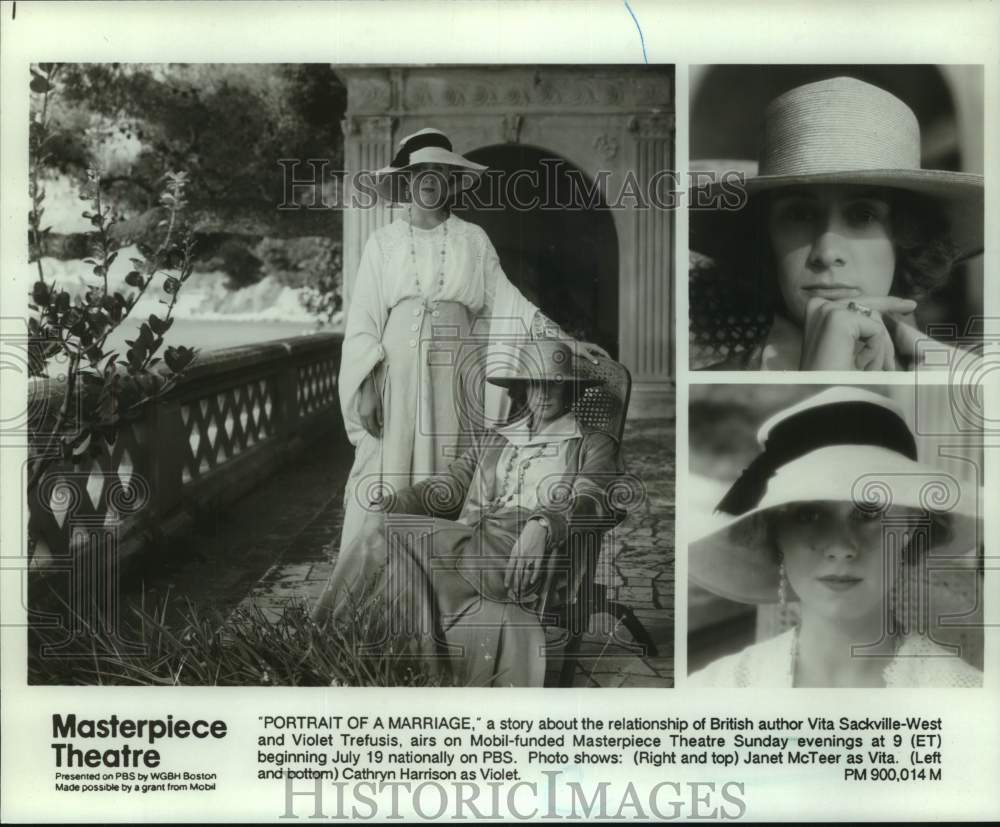 1992 Press Photo Janet McTeer and co-actor in &quot;Portrait Of A Marriage&quot;-Historic Images