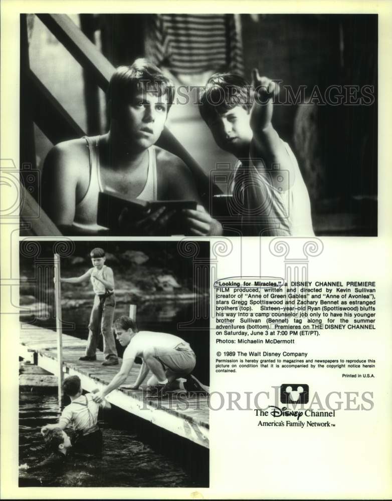 1989 Press Photo Scenes from "Looking for Miracles" movie - nop58254-Historic Images