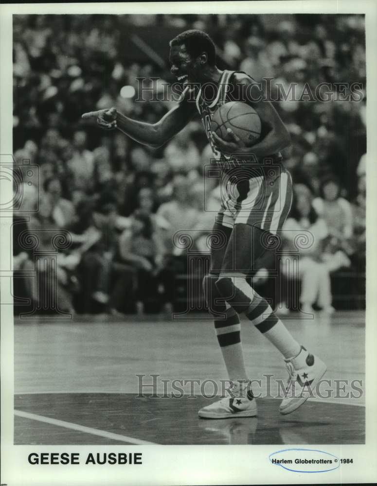 1984 Press Photo Harlem Globetrotter basketball player Geese Ausbie - nop58347- Historic Images