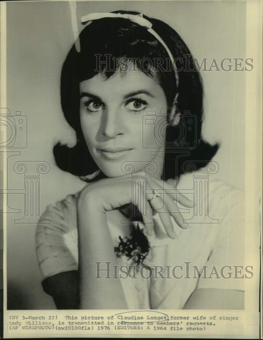 1964 Press Photo Claudine Longet, former wife of singer Andy Williams.-Historic Images