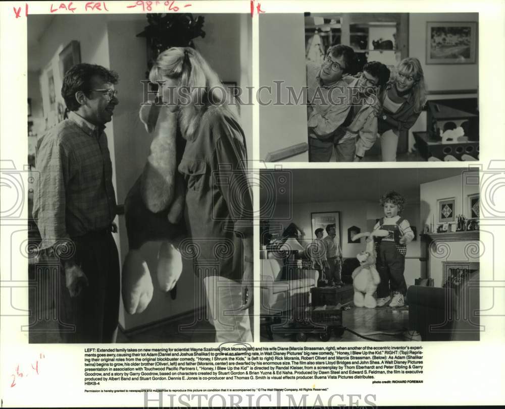 1992 Press Photo Stars in scenes from &quot;Honey, Blew Up the Kid&quot; - nop59056-Historic Images