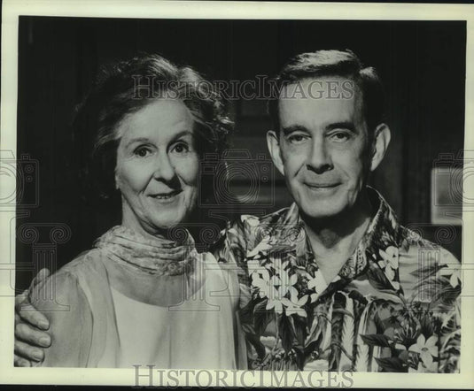 1983 Press Photo Harry Morgan & Barbara Townsend in "AfterMash" - nop59103-Historic Images
