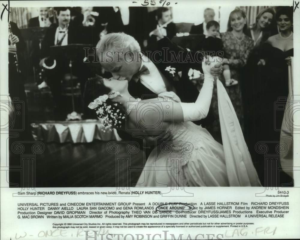 1990 Richard Dreyfuss & Holly Hunter in "Once Around"-Historic Images