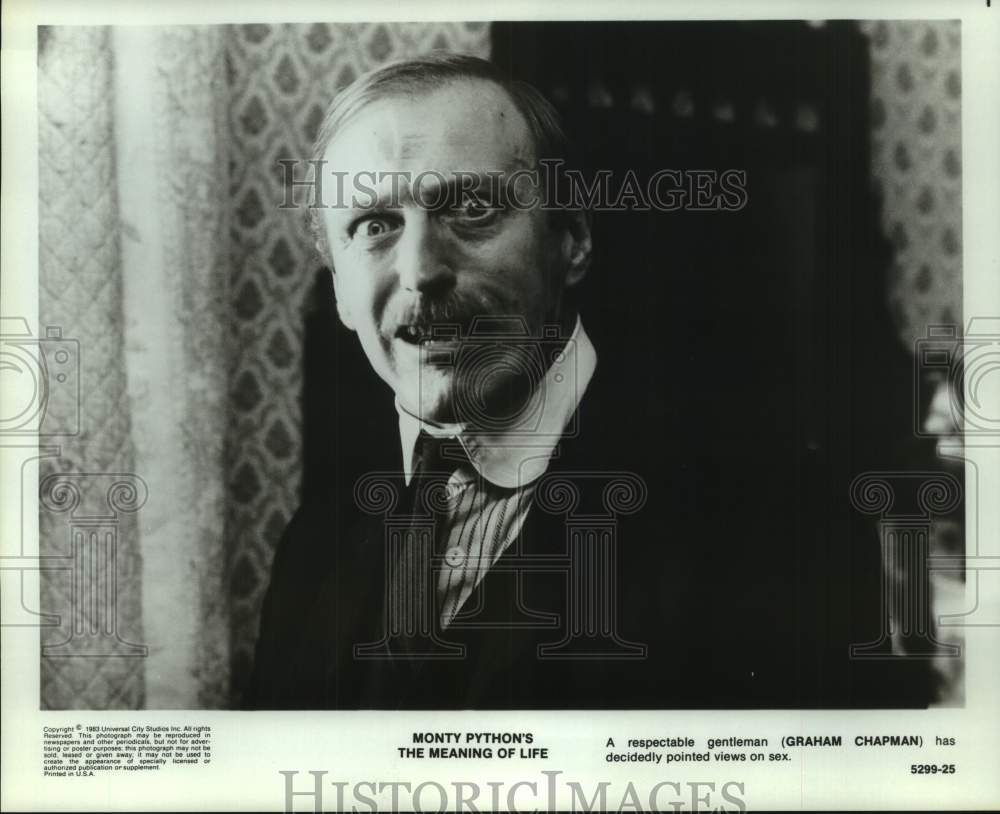 1983 Press Photo Graham Chapman in &quot;Monty Python&#39;s The Meaning of Life&quot;-Historic Images