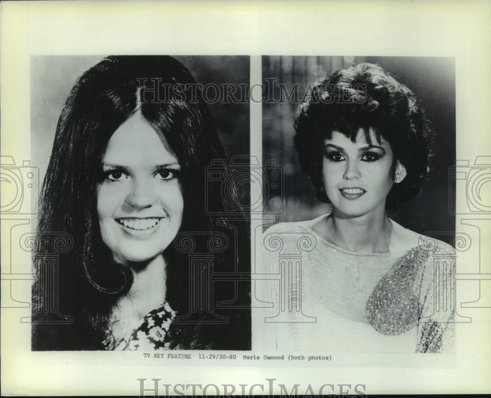 1980 Press Photo Singer/actress Marie Osmond. - nop59249-Historic Images