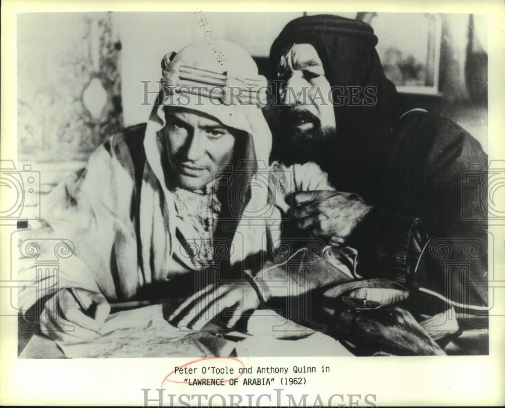 1962 Peter O'Toole & Anthony Quinn in "Lawrence of Arabia" - Historic Images