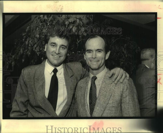 1990 Press Photo Danny O'Flaherty & Gerald Hanafy New Orleans Irish Society-Historic Images
