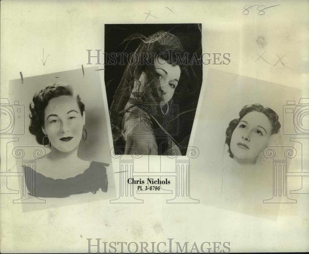 1956 Press Photo Christine Nichols to make a comeback in television - nop59327-Historic Images