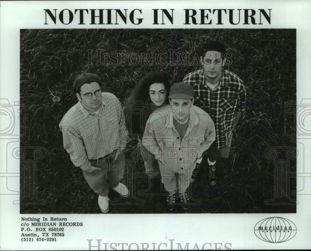 1994 Press Photo Members of the group Nothing In Return - nop59474-Historic Images