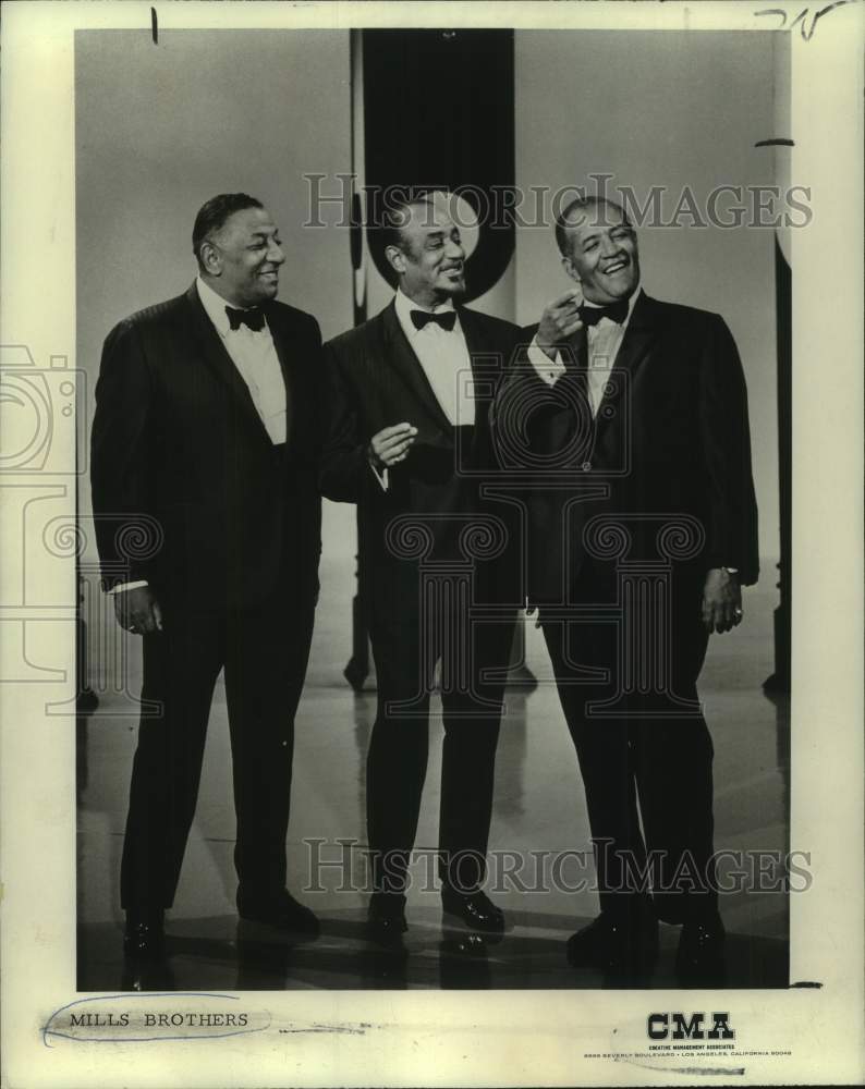 1972 Press Photo CMA Recording artists Mill Brothers - nop59857-Historic Images