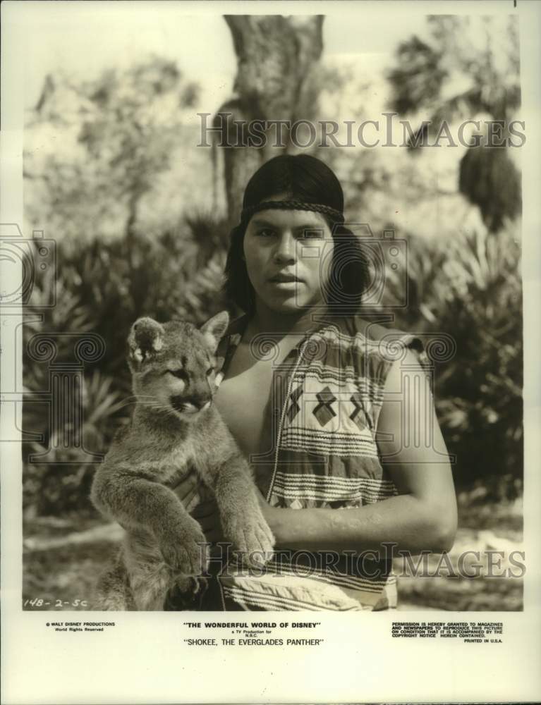 1978 Press Photo Curtis Osceola in &quot;Shokee, The Everglades Panther,&quot; on NBC-TV-Historic Images