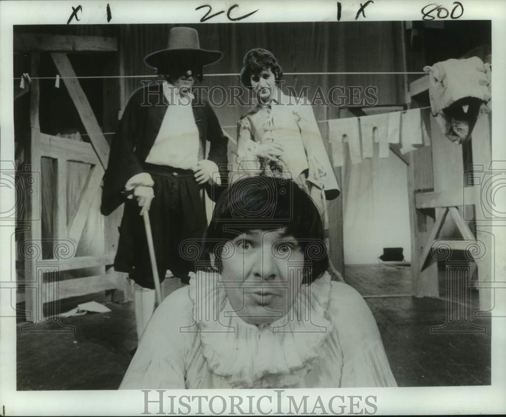 1973 Press Photo Yves Pignot &amp; cast in &quot;Le Medecin Malgre Lui&quot; play - nop60946-Historic Images