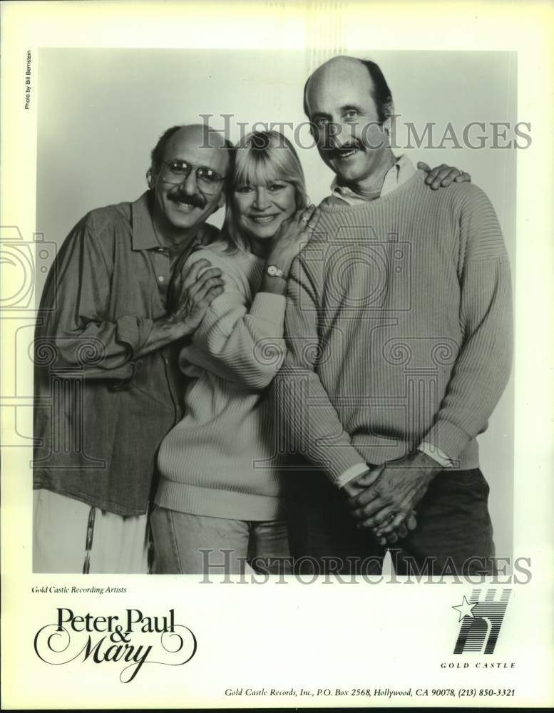 1988 Gold Castle Recording Artists Peter, Paul and Mary. - Historic Images