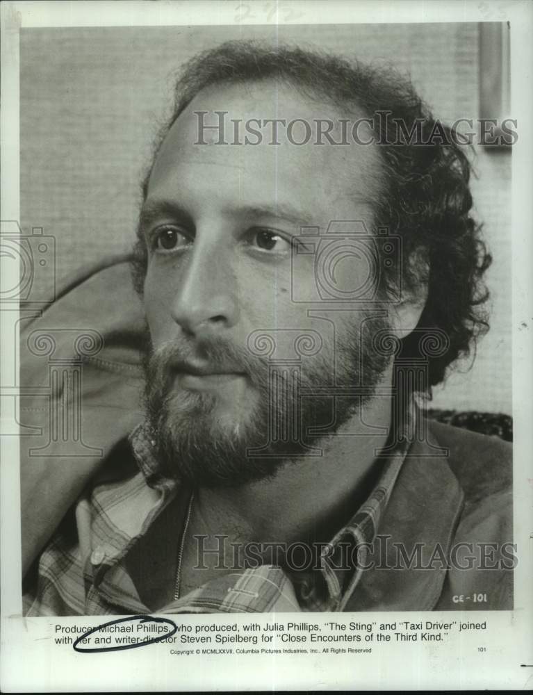 1977 Press Photo &quot;Close Encounters of the Third Kind&quot; director Michael Phillips.-Historic Images