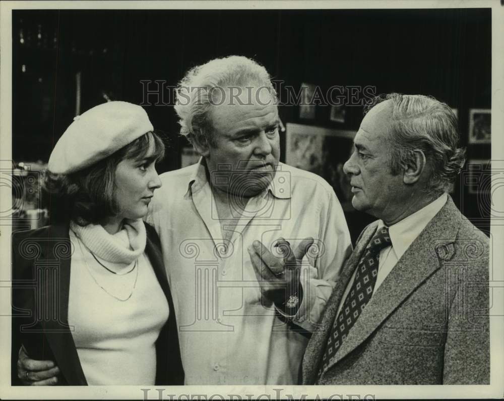 1980 Press Photo Carroll O&#39;Connor, Actor with co-stars - nop63203-Historic Images