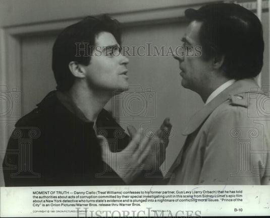 1981 Treat Williams and Jerry Orbach "Prince of the City" scene - Historic Images