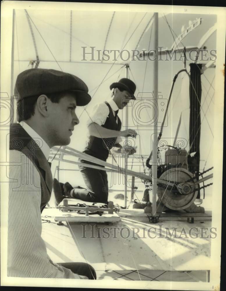 1978 Press Photo Michael Moriarty &amp; David Huffman in &quot;The Winds of Kitty Hawk&quot; - Historic Images