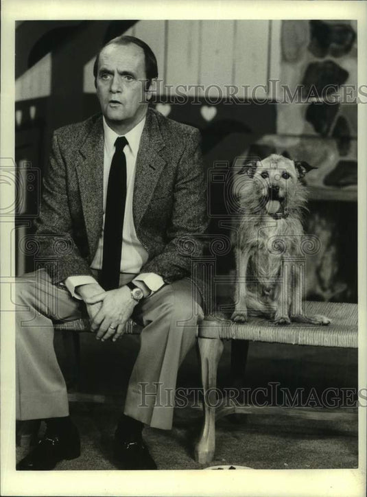1986 Press Photo Actor Bob Newhart in "Newhart" on CBS - Historic Images